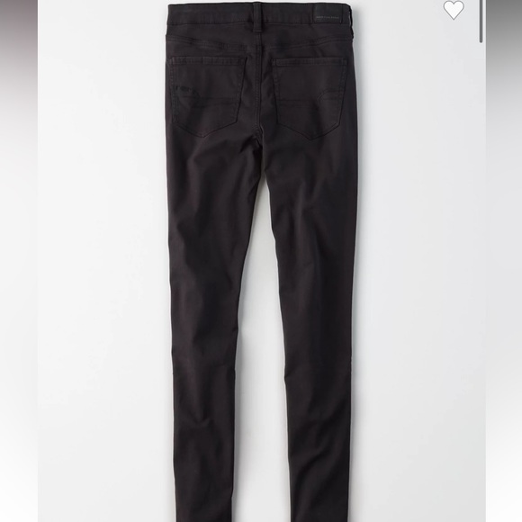 AMERICAN EAGLE OUTFITTERS BLACK HI-RISE JEGGING JEANS - Picture 4 of 10